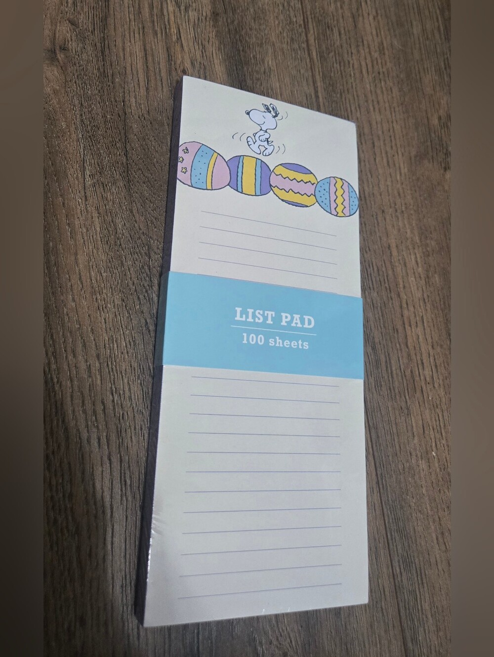 NEW Graphique Snoopy Easter 100 sheet List Pad